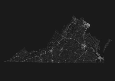 Roads of Virginia Map