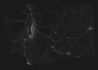 Roads of Washington Map