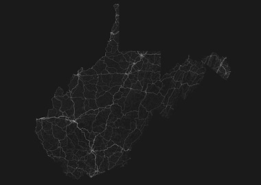 Roads of West Virginia Map