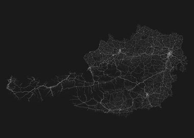 Roads of Austria Map