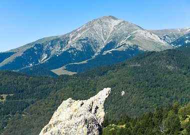 A rock in a mountain