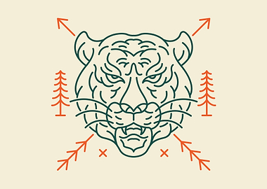 Wild Tiger Head
