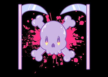 Skull and Scythe Pastel