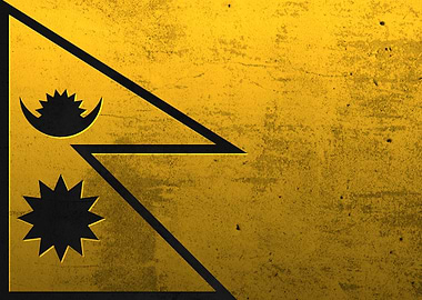 flag of Nepal cityscapes