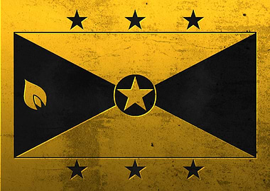 flag of Grenada maps art