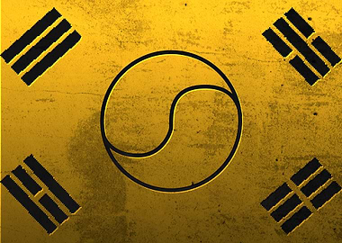 flag of South Korea maps