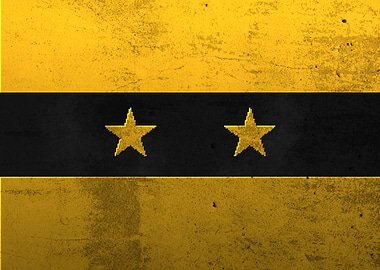 Flag of syriah cityscapes