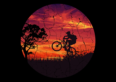 Sun Night Drive Biker And