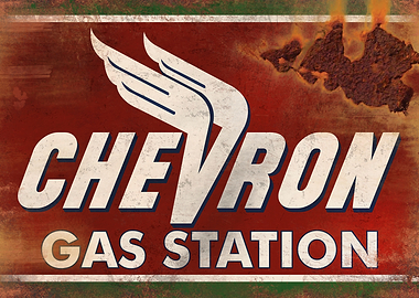 Chevron Vintage Sign 1