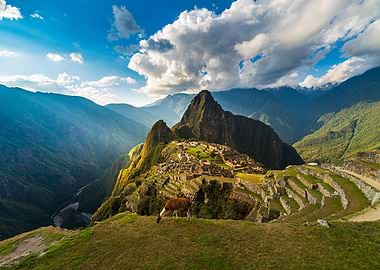 Sunset at Machu Picchu