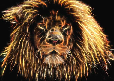 Lion in flame optics