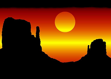 Monument Valley sunset