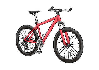 Mens bike red