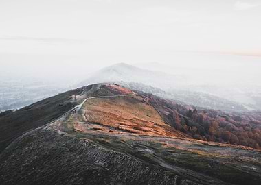 Foggy Mountain Landscape