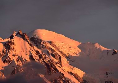 Mont Blanc sunset