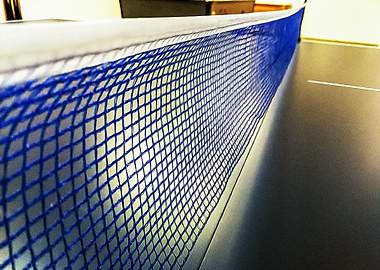 Net of a ping pong table