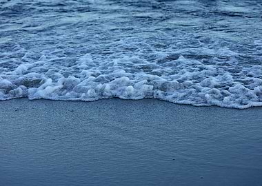 Waves macro crete island