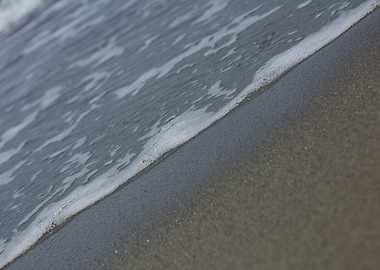 Waves macro crete island