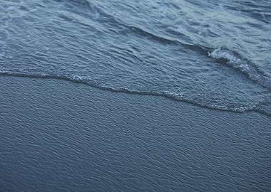 Waves macro crete island