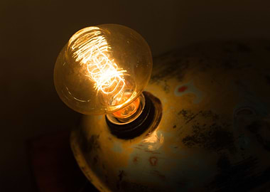 Lamp made from motorcycle