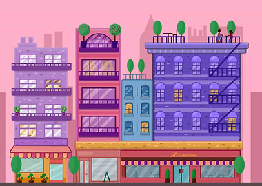 PInk City Illustration