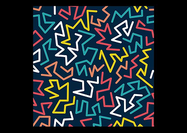 Pattern 90s Retro Fan Gif