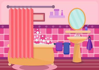 Fun Pink Bathroom
