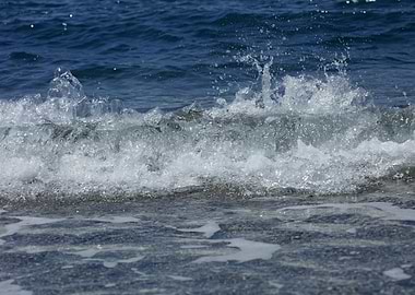 Waves macro background