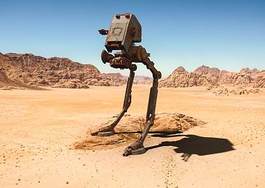 Robot in the desert