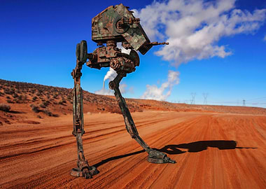 Robot in the desert