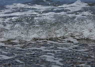 Waves macro background