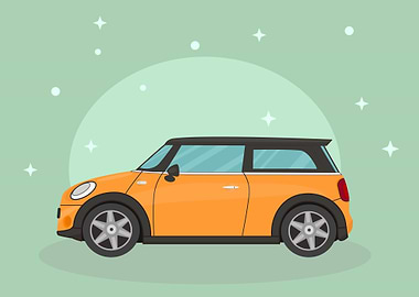 Mini Cooper Illustration