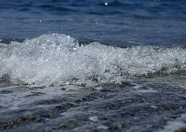 Waves macro background