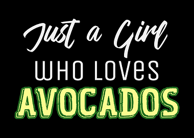 Avocado Girl Saying Vegan