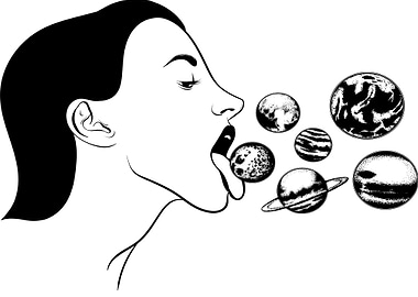 Planets Black And White