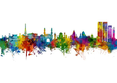 Hyderabad Skyline India