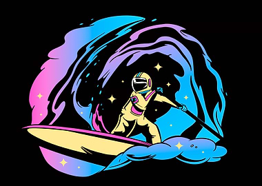 Paddleboarding Astronaut