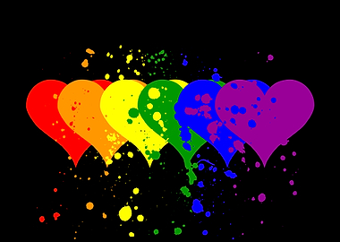 Rainbow Hearts