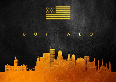 Buffalo New York Skyline