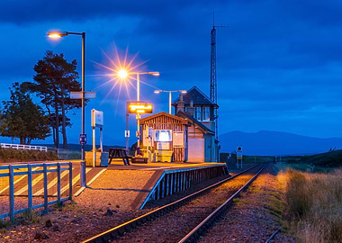 Corrour Station at Dusk
