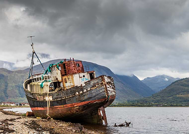 Abandoned Boat at Corpach