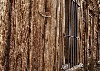 Bars on Wooden Jail