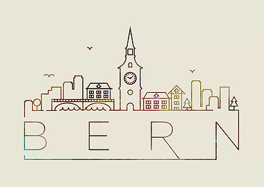 Bern Thin Line City