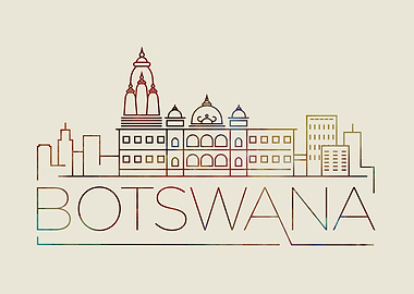 Botswana Thin Line City