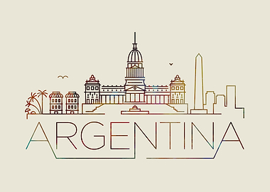 Argentina Thin Line City