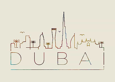 Dubai Thin Line City