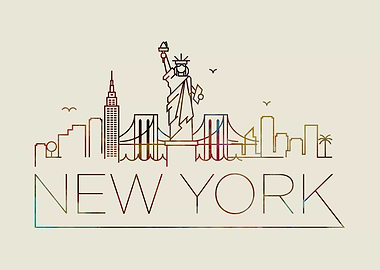 New York Thin Line City