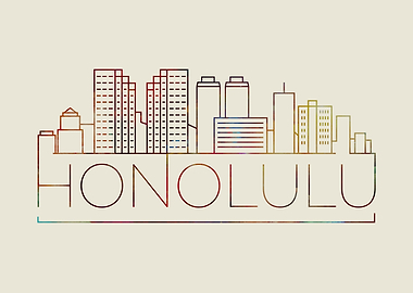 Honolulu Thin Line City