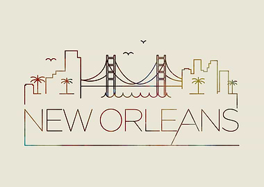New Orleans Thin Line City