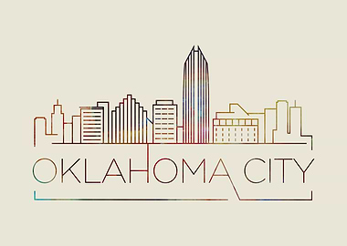 Oklahoma City Thin Skyline